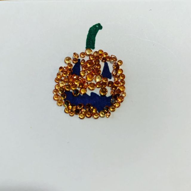 Happy Halloween! #spookyscary #halloween #sapphire #orangesapphire